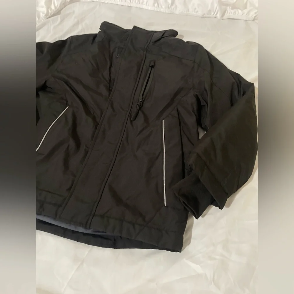 Tesla Youth Black Puffer Jacket